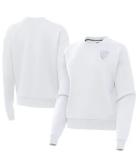 Antigua Women's Chicago Bears Victory Crew Heavyweight Pullover Sweatshirt