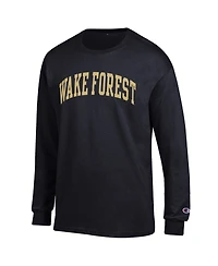 Champion Men's Wake Forest Demon Deacons Basic Arch Long-Sleeve T-Shirt