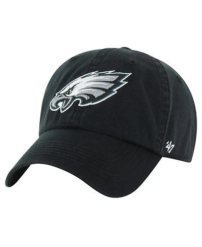 '47 Brand Men's Black Philadelphia Eagles Franchise Logo Fitted Hat