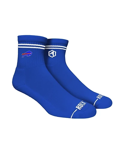 Rock Em Socks Men's and Women's Buffalo Bills Casual Stripe Quarter-Length