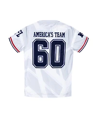 Dallas Cowboys Merchandise Boys' & Girls' 4-16 America's Team Fashion Soccer Top Crewneck Embroidered Applique Graphics T-Shirt