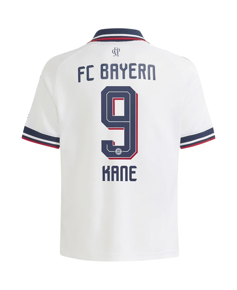 Adidas Big Boys and Girls Harry Kane White Bayern Munich 2026/27 Away Replica Jersey