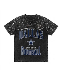 Gameday Couture Women's Dallas Cowboys the Zone Washed Micro Rhinestone T-Shirt