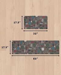 Eddie Bauer Winter Sportswear Non-Slip 2-Piece Kitchen Mat Set