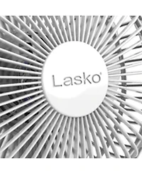 Lasko 6 Inch 2002W 2 Speed Personal Portable Table Fan with Storage Tray, White