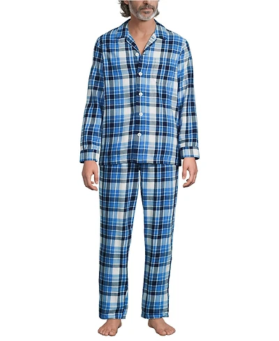 Lands' End Men's Flannel Pajama Set