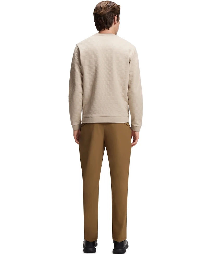 Boss by Hugo x Porsche Men's Regular-Fit Check Jacquard Sweatshirt