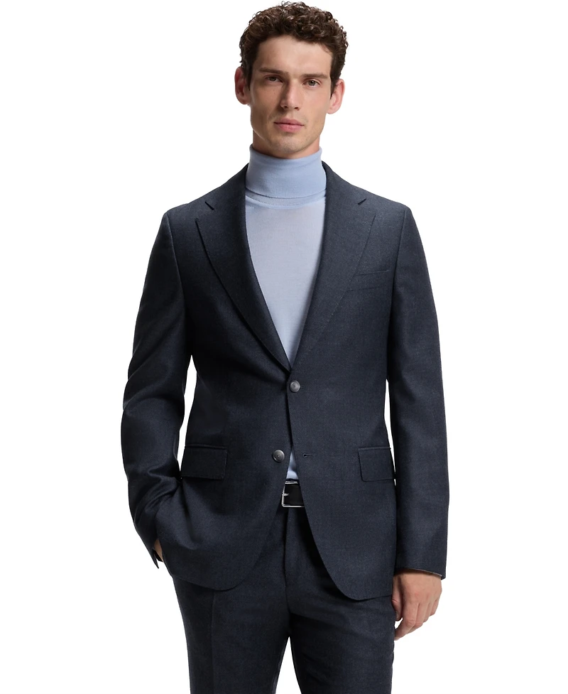 Boss by Hugo Men's Wool Patterned Slim-Fit Blazer