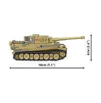 Cobi Wwii Historical Collection Panzer Vi Tiger 1 no. 131 442-Piece Building Set, Ages 8+