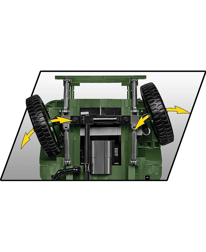 Cobi Wwii Willys Mb 1207-Piece Building Set, Ages 11+