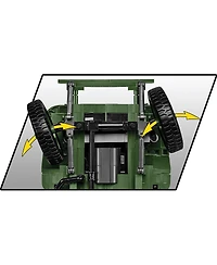 Cobi Wwii Willys Mb 1207-Piece Building Set, Ages 11+