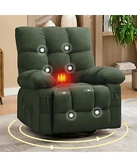 Boyel Living Massage Swivel Recliner Lift Chair with Vibration and Heating for Elderly