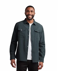 Spyder Men's Melange Long Sleeve 2 Pocket Shirt