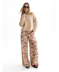 Scotch & Soda Women's Fuzzy Funnel-Neck Cardigan