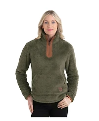 Legendary Whitetails Women's Quarter-Zip Mock Neck Fleece Pullover