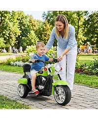 Gymax 6V Kids Ride-On Chopper Motorcycle, 36" x 19" x 25", 3-Wheel, Led Headlight, 66 Lb. Capacity, Ages 3+