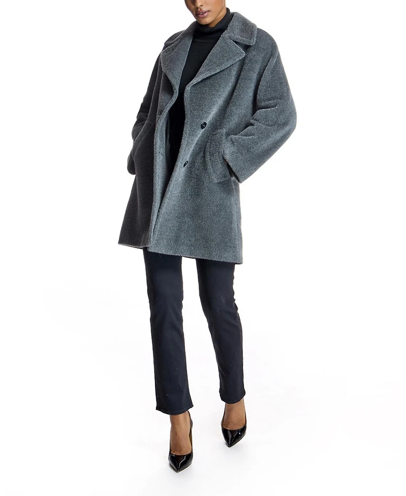 Julia & Stella By Maximilian Women's Oversized Double-Breasted Alpaca-Cashmere Blend Jacket