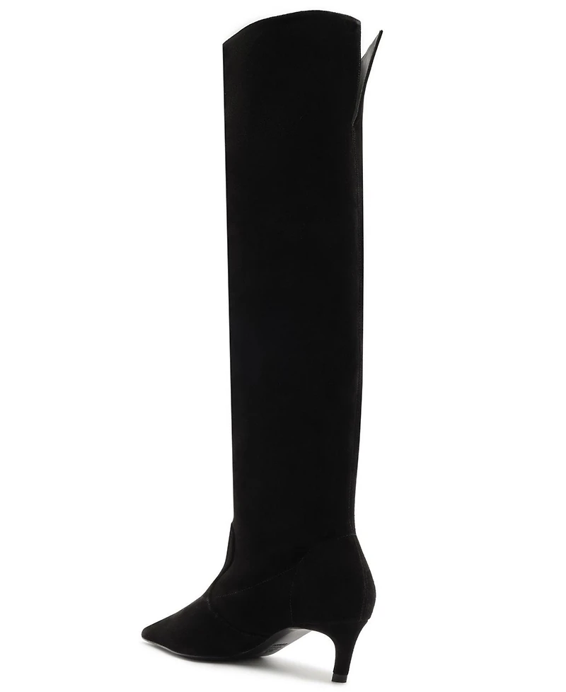 Schutz Women's Odessa Kitten Heel Dress Boots