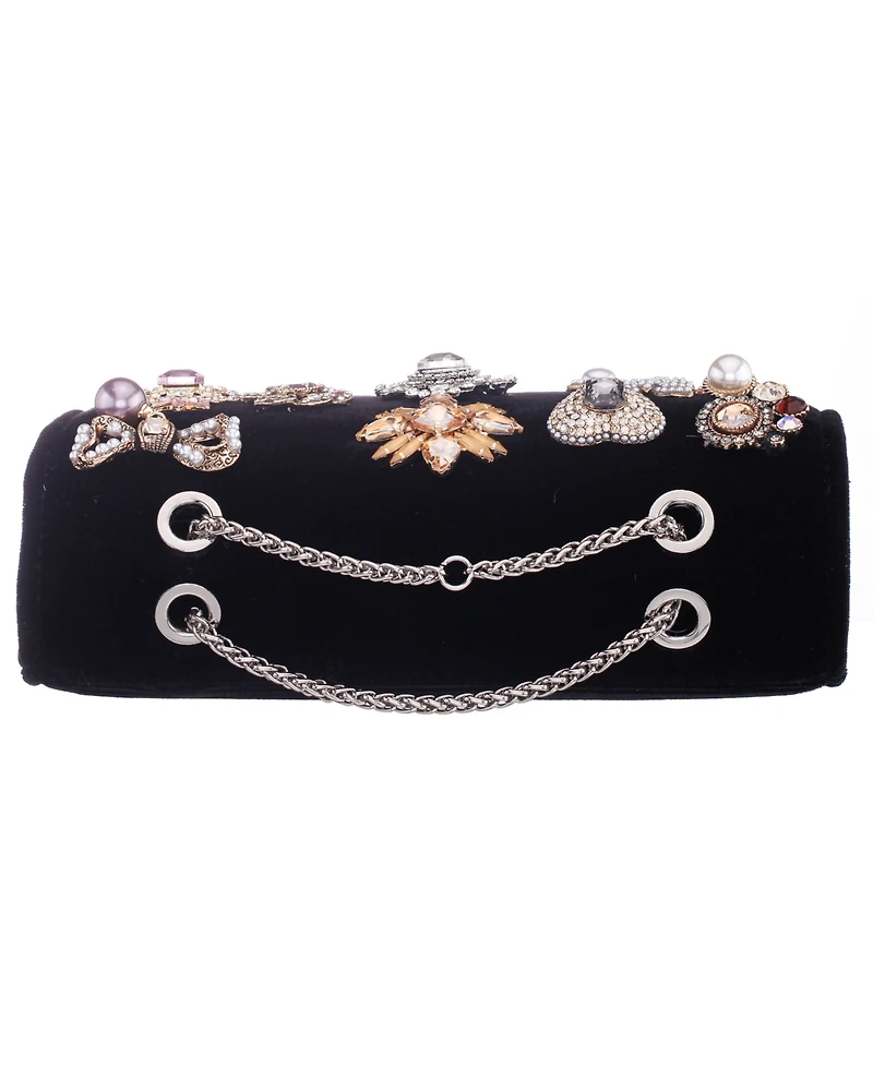 Nina Embellished Small Flap Clutch Handbag