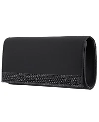 Nina Aurella Crystal Trim Small Flap Clutch Handbag