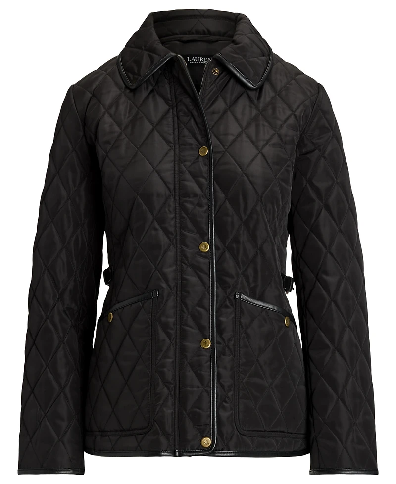 Lauren Ralph Petite Quilted Velboa-Lined Jacket, Created for Macy's