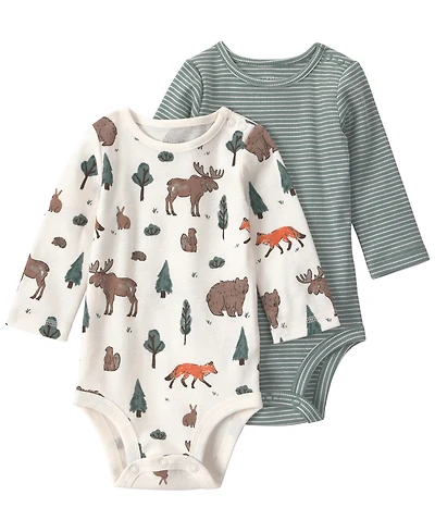 Little Planet by carter's Baby Neutral 2-Pack Organic Cotton Bodysuits