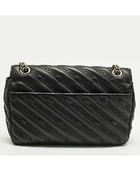Pre-Owned Balenciaga Women's Bb Paris Charm Quilted Leather Shoulder Bag