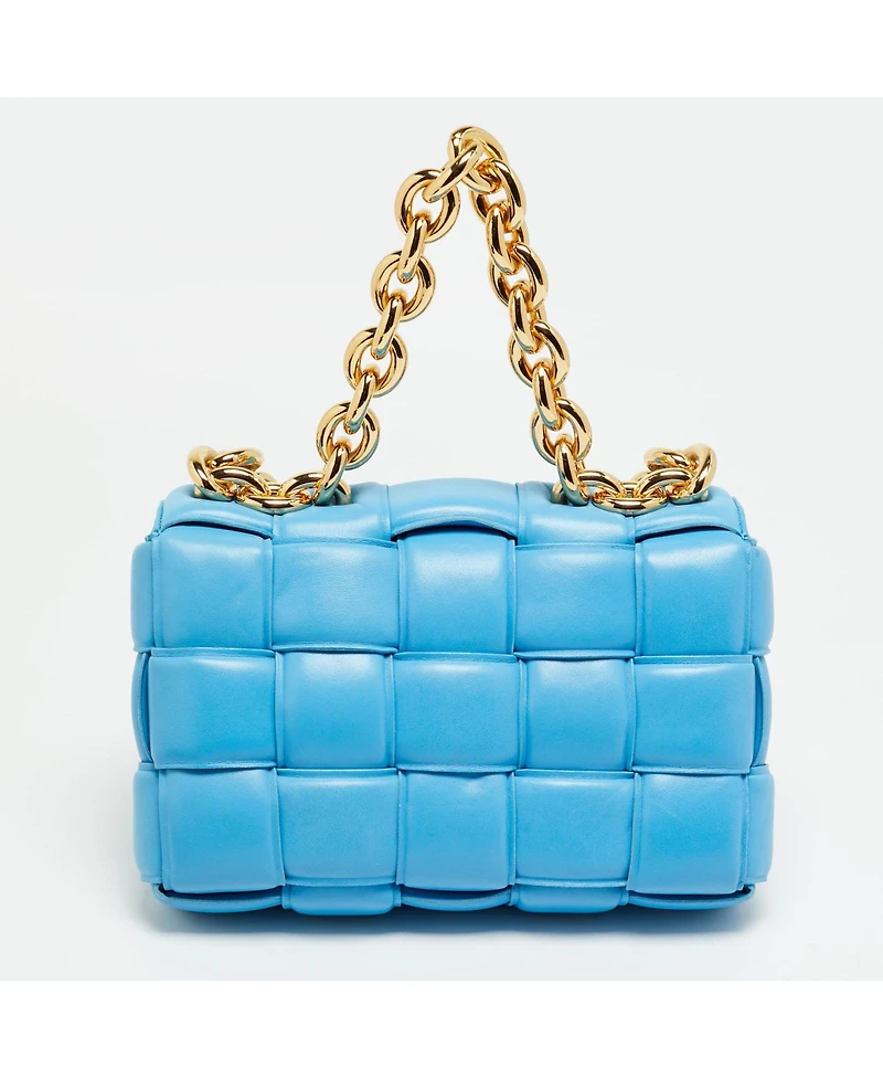 Pre-Owned Bottega Veneta Women's Padded Cassette Leather Chain Shoulder Bag