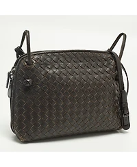 Pre-Owned Bottega Veneta Nodini Intrecciato Leather Crossbody Bag