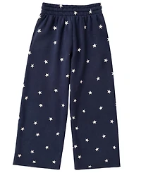 With Jules Girls' 7-16 Wide-Leg Star Sweatpants