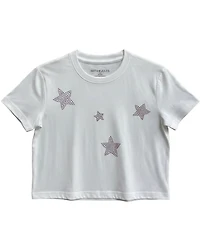 With Jules Girls' 4-16 Mini Stars Rhinestone Graphic T-Shirt