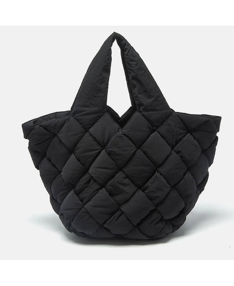 Pre-Owned Bottega Veneta Padded Cassette Intrecciato Nylon Tote