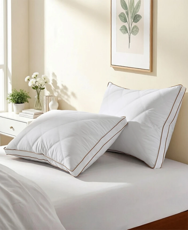Unikome Goose Feather Down 2-Pack Bedding Pillow