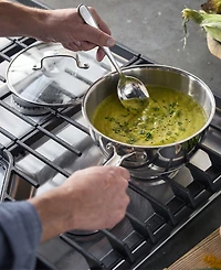 GreenPan Bobby Flay Stainless Steel 3.57 qt. Chef's Pan with Lid