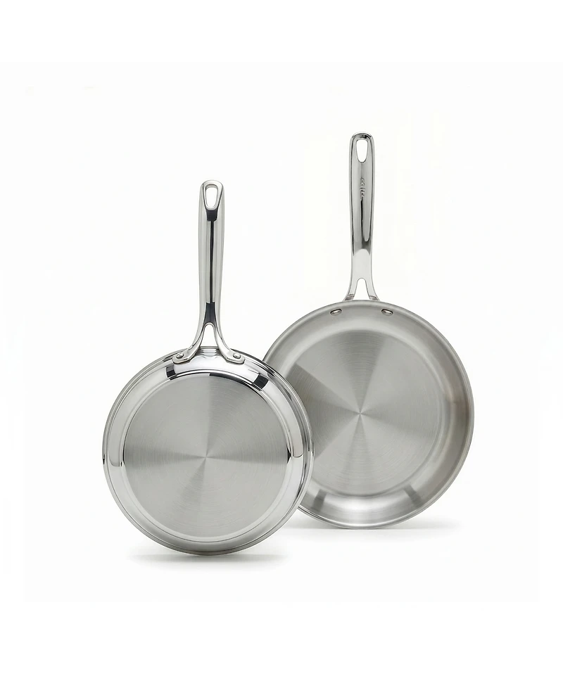 GreenPan Bobby Flay Stainless Steel 2 Piece Frypan Set