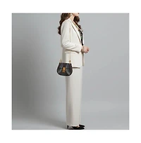 Pre-Owned Chloe Mini Drew Patchwork Suede and Leather Shoulder Bag