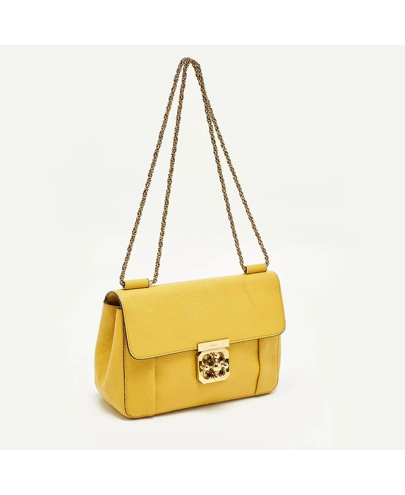Pre-Owned Chloe Women's Medium Elsie Leather Shoulder Bag