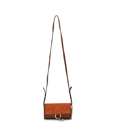 Pre-Owned Chloe Women's Faye Mini Suede and Leather Crossbody Bag