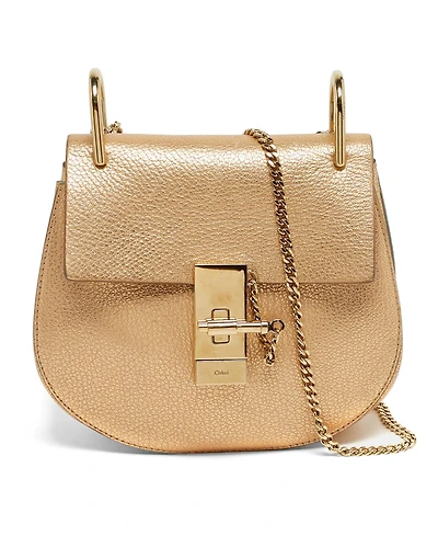 Pre-Owned Chloe women's Drew Medium Pebbled Leather Shoulder Bag