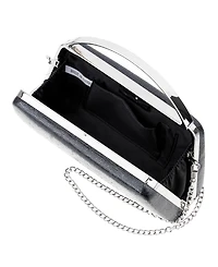 Nina Genesis Metallic Snake Small Handle Clutch Handbag