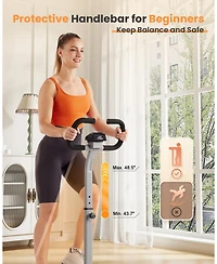 Fed Fitness Stepper with Handlebar, 330lb Capacity Twist Stair Stepper for Exercises for Leg Workout, Home Cardio Machine