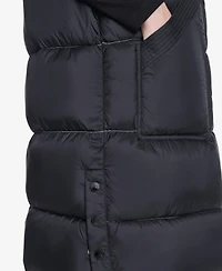 Andrew Marc Women's Kerr Horizontal Rail Quilted Matte Shell Puffer Vest