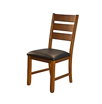 A-America Mason Ladderback Upholstered Side Chair, Mango