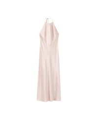 Mango Women's Satin Halter Dress