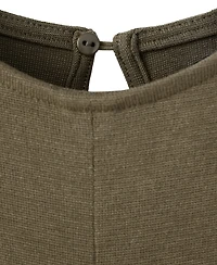 Mango Women's Fluid Knit Gathered Detail Midi Dress
