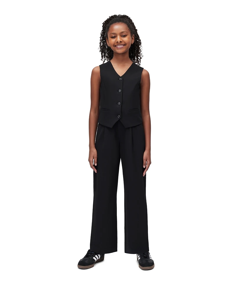 Calvin Klein Girls' 7-16 Refined Stretch Tailored Vest