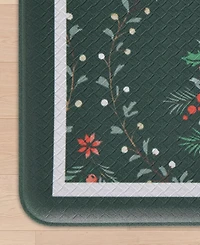 Laura Ashley Frestwick Glade Non-Slip Kitchen Mat, 17.5" x 60"
