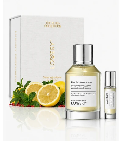 LoveryPlus Bleu Royale Perfume Set - 3.4fl oz Mens Fragrance Gift Set with 10ml Travel Size Mini Perfume