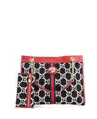 Pre-Owned Gucci Large Rajah Chain Tote Gg Tweed