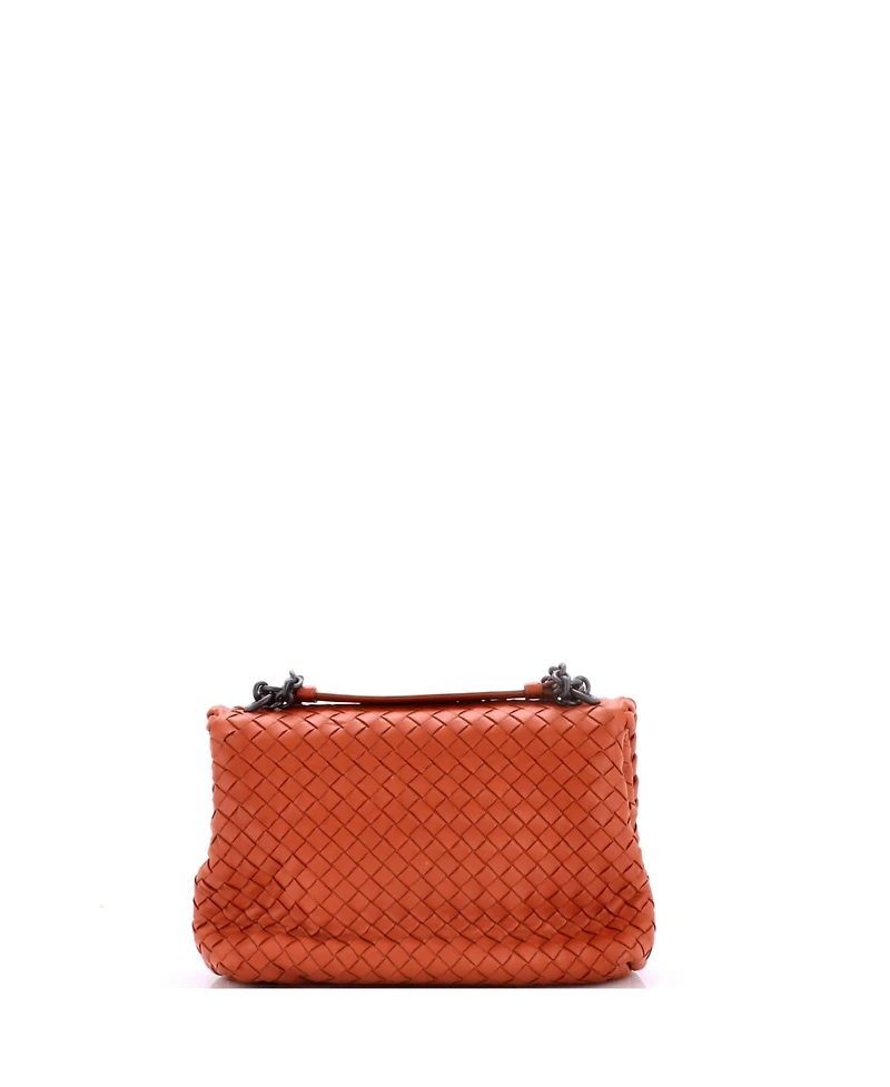 Pre-Owned Bottega Veneta Small Olimpia Crossbody Bag Intrecciato Nappa